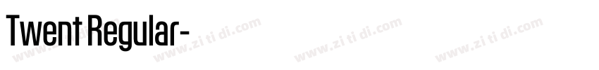 Twent Regular字体转换